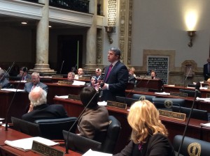 Senate Democratic Floor Leader Ray S. Jones, D-Pikeville, today spoke on the Senate floor regarding the OxyContin litigation pursued by the Attorney General's office and the importance of protecting the civil justice system so that corporate wrongdoers can be held accountable.
